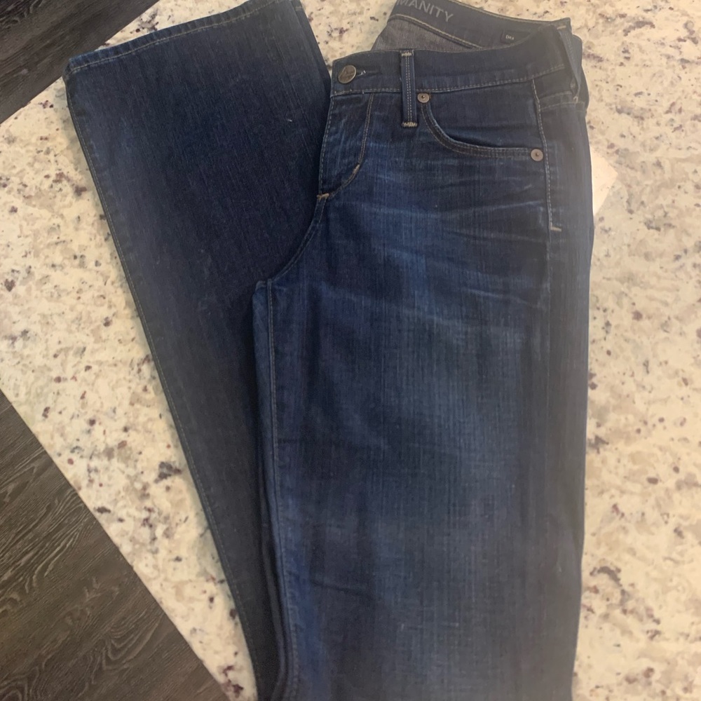 Citizen of Humanity dark wash boot cut jeans